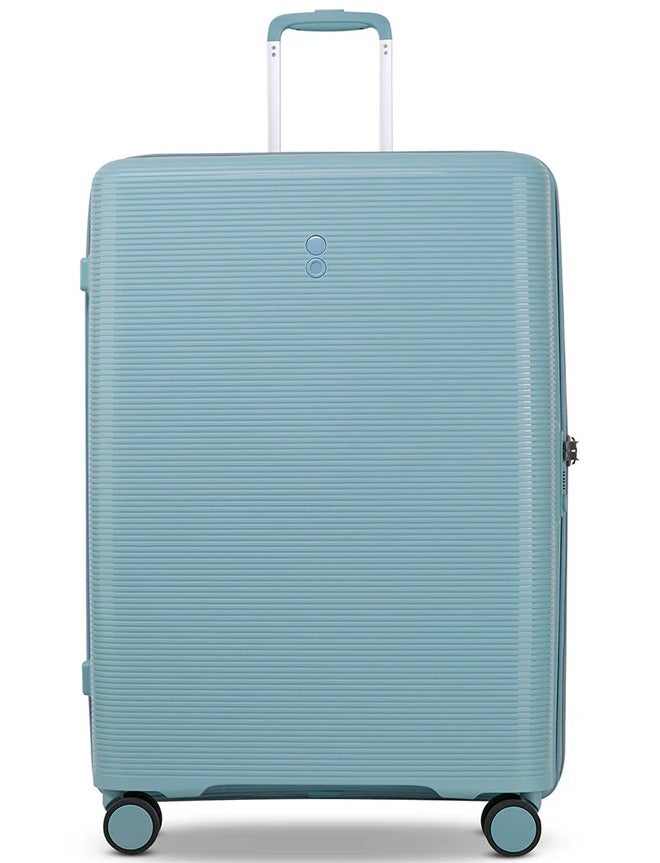 Echolac Forza 75 Cm Hardcase Expandable 4-Double Wheeled Cabin Luggage Trolley - Coastal Blue - Image 1